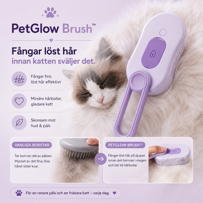 PetGlow Brush™ - Mindre Uppkräkt Päls För Din Kisse